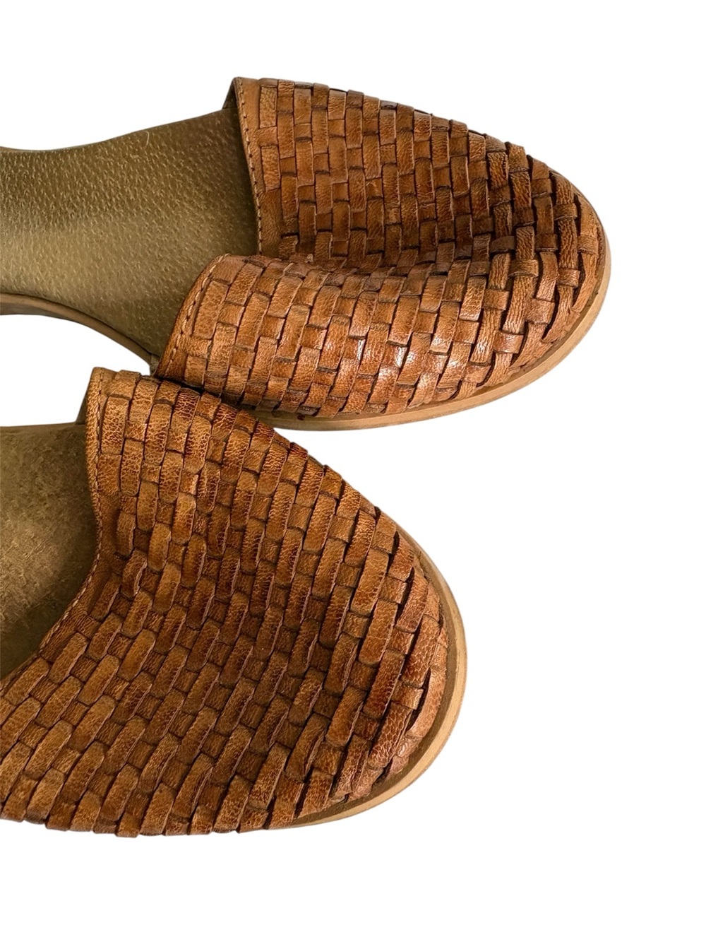 Seychelles Woven Leather D'Orsay Flats - Brown - Picture 2 of 5